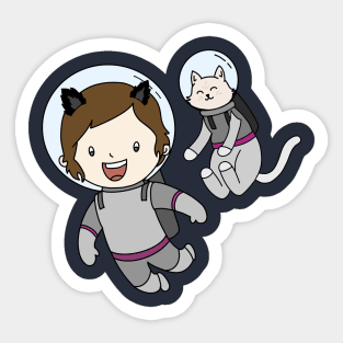 Bastion in Space Sticker